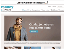 Tablet Screenshot of moneyathome.nl